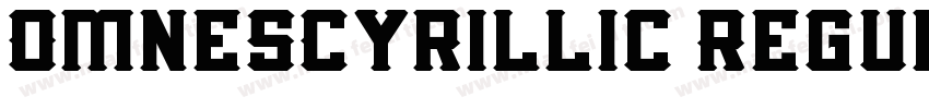 OmnesCyrillic Regul字体转换